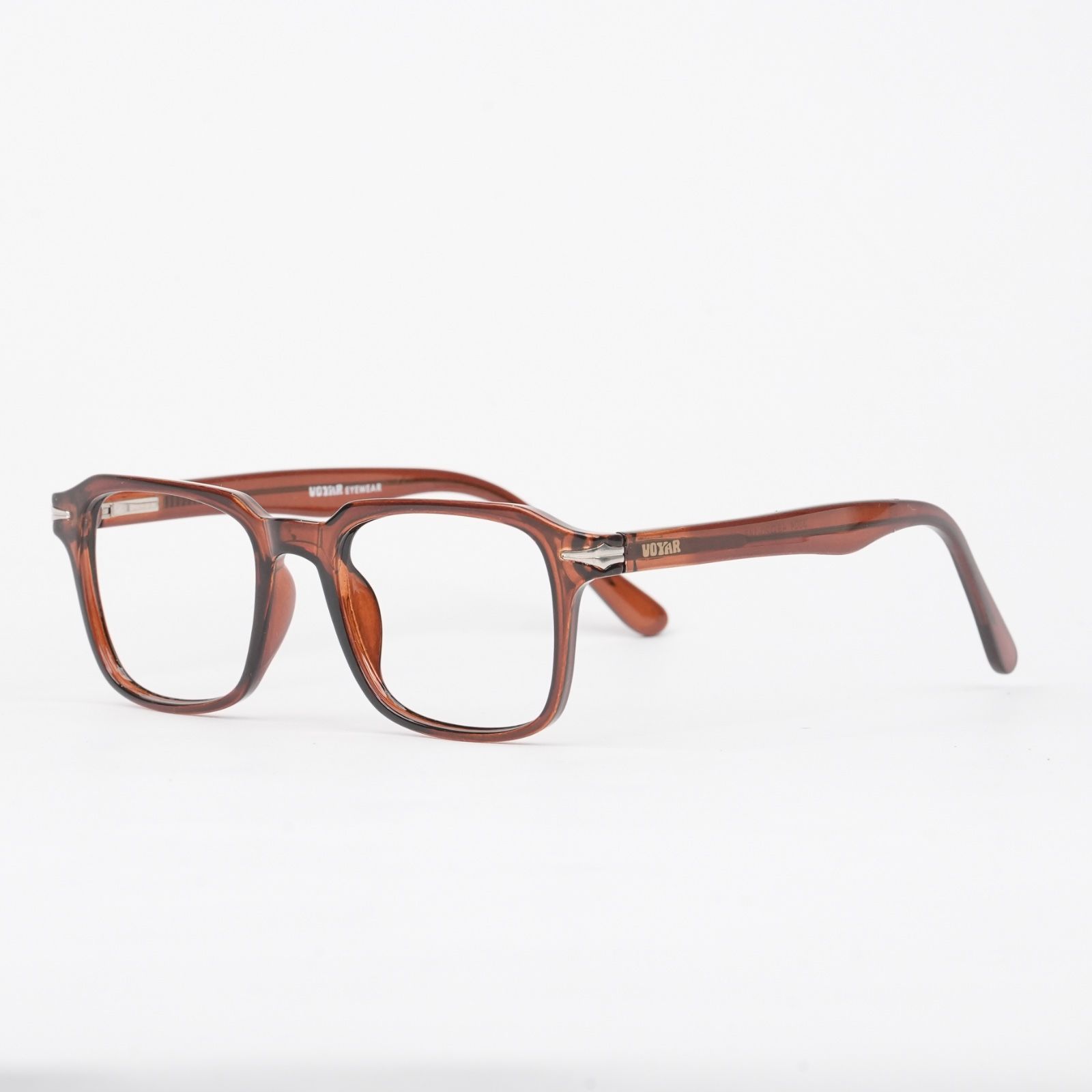 Square frame | Transparent dark brown