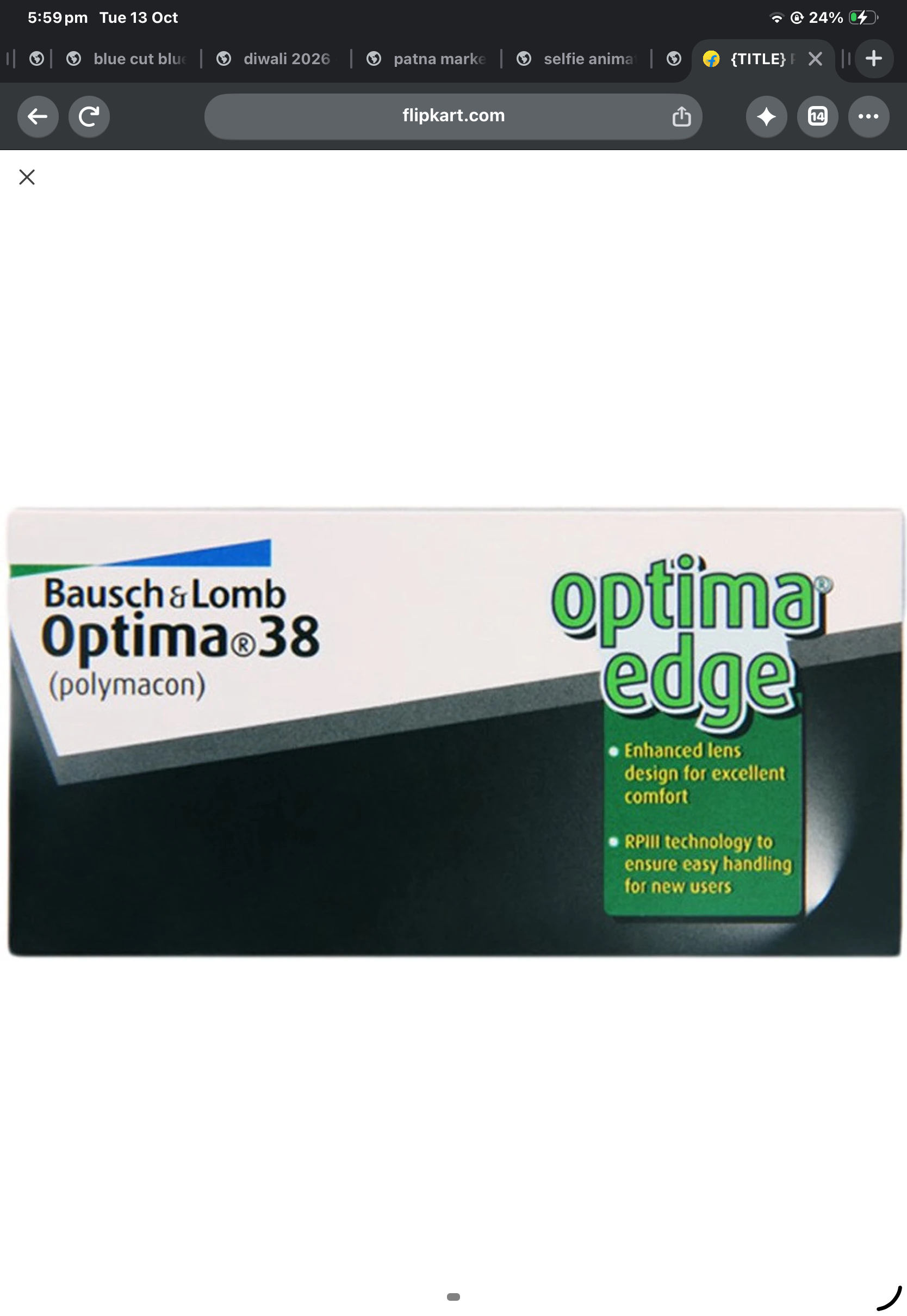 Optima-38 Yearly Bausch & Lomb